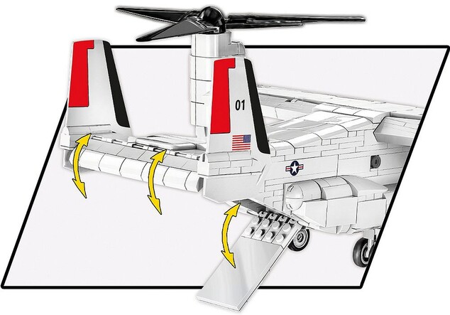 Cobi Armed Forces Bell Boeing V-22 Osprey, 1:48, 1136 k, 2 f