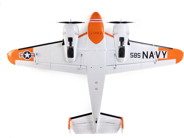 E-flite Beechcraft D18/RC-45J 1.5m BNF Basic AS3X+ SAFE Select