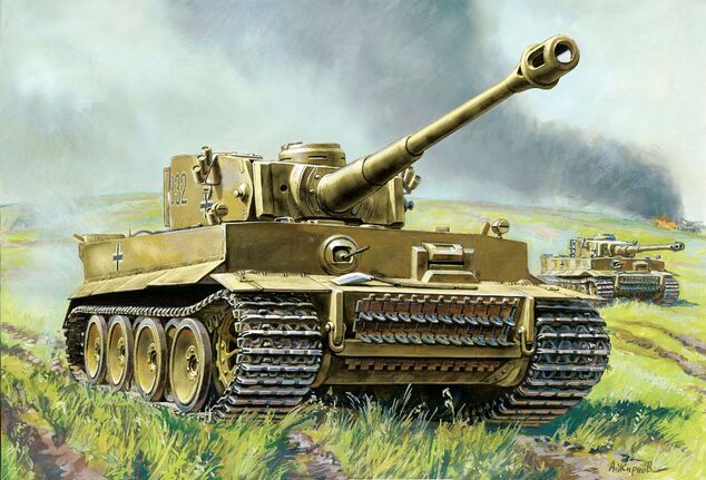 Wargames (WWII) танк 6256 - Tiger I (1:100)