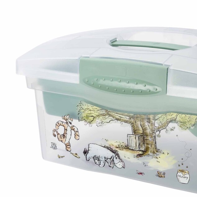 Cestovný box s priehradkou na hračky, lieky, kozmetiku "Winnie" "Winnie", Severská zelená