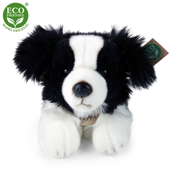 Plyšový pes border kólia ležiaci 30 cm ECO-FRIENDLY