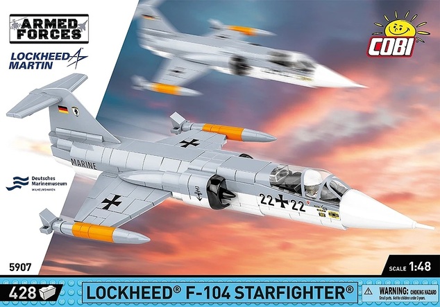Cobi Armed Forces Lockheed F-104 Starfighter, 1:48, 420 k
