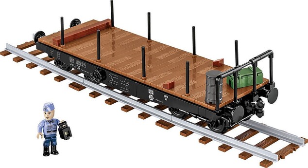 Cobi 6284 Schwerer plattformwagen type SSYS, 1:35, 424 k, 1 f