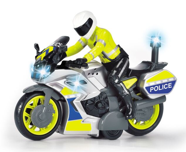Dickie Policajný motocykel 17 cm s jazdcom