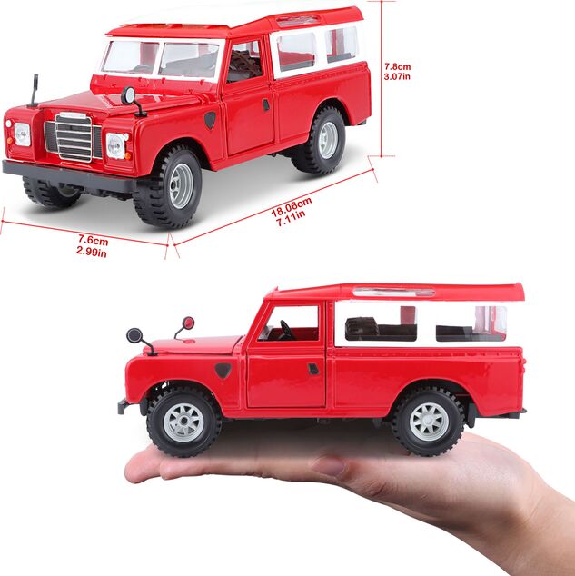 Bburago 1:24 Land Rover Rot