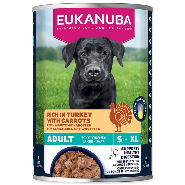 Konzerva EUKANUBA Adult bohatá na morčacie s mrkvou  400 g