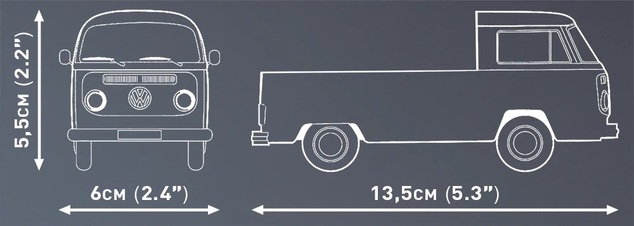 Cobi Volkswagen T2a Pritschenwagen, 1:35, 152 k, 1 f