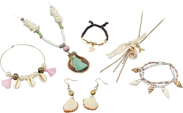 Kreativset Schmuck aus Muscheln