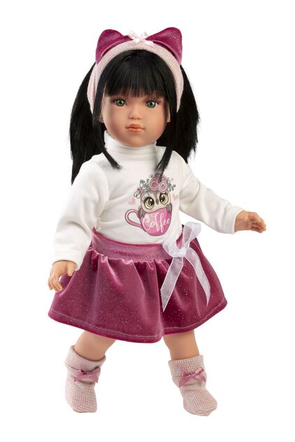 Llorens 54048 GRETA - realistická bábika s mäkkým látkovým telom - 40 cm