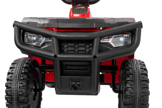 Licencovaná elektrická štvorkolka Arctic Cat 12V so zadným pohonom, červená, LED svetlá, L