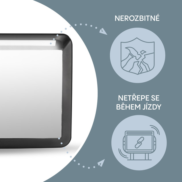 Zrkadlo s osvetlením LED DELUXE, Black