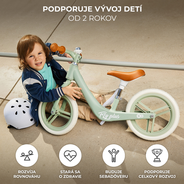 KINDERKRAFT Futókerék Fly Plus Por rózsaszín