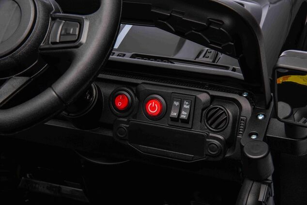 Elektrické autíčko OFFROAD NEW s pohonom zadných kolies, čierne, Lítiová batéria