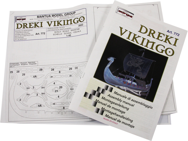 Mantua Model Barco Vikingo Dreki 1:40 kit
