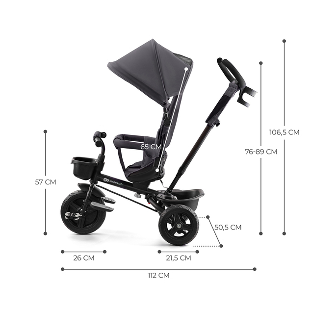 KINDERKRAFT Triciclo Aveo Malachite Grey