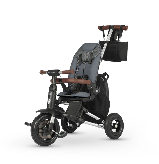 QPLAY Tříkolka Nova Deluxe 5v1 Grey, 10-72 měsíců