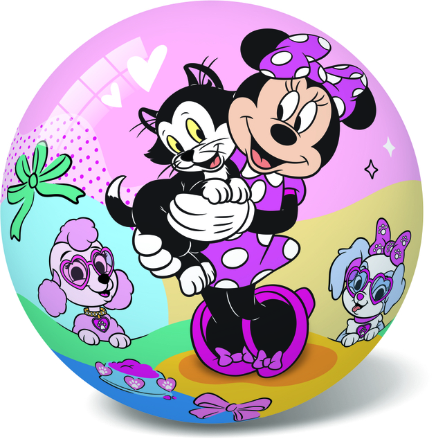 Palla Minnie in gomma - non gonfiata 23 cm