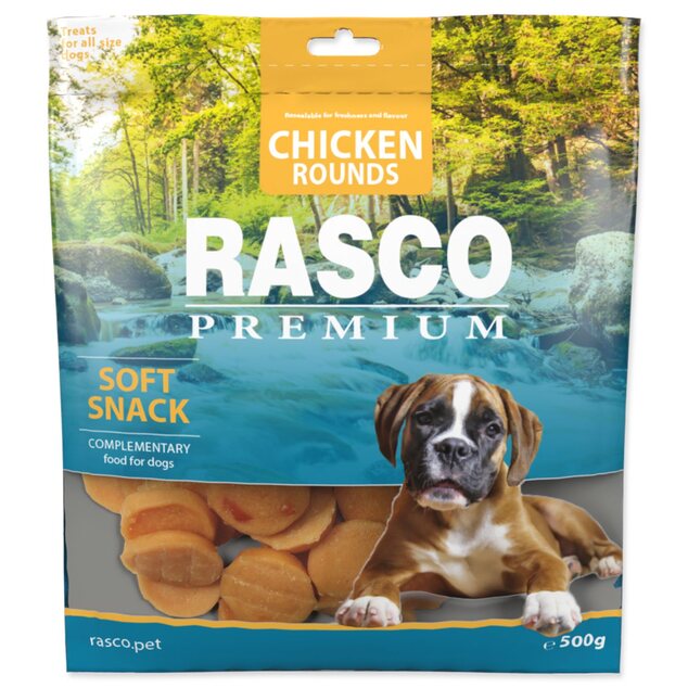 Pochúťka Rasco Premium kuracie kolieska 500g