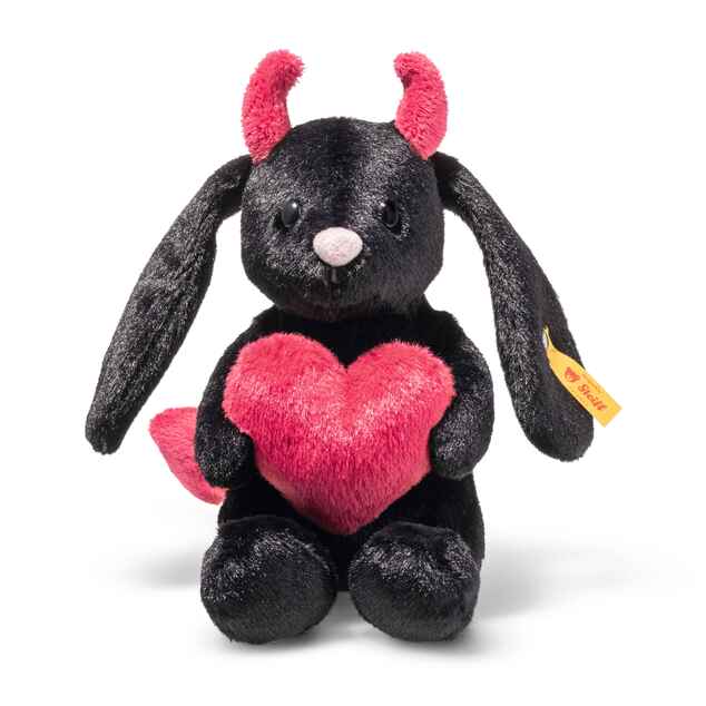 STEIFF Hoppie rabbit - little devil black 14 cm