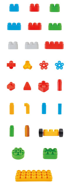 Hape Construcción PolyM 128 piezas