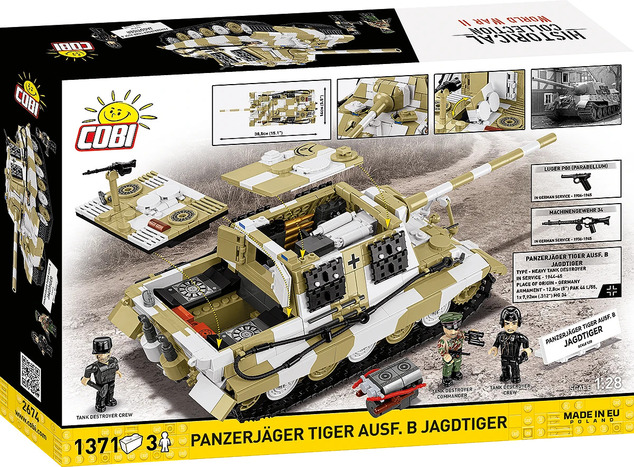 Cobi II WW Panzerjäger TIGER Ausf. B JAGTIGER 1:28, 1355 k, 3 f