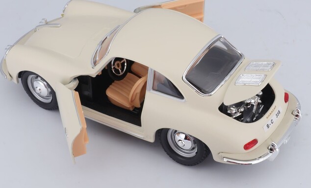 Bburago 1:24 Porsche 356B Coupe (1961) Elfenbein
