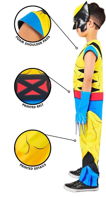 DEADPOOL Wolverine detský kostým veľkosť XXS(98-104cm)