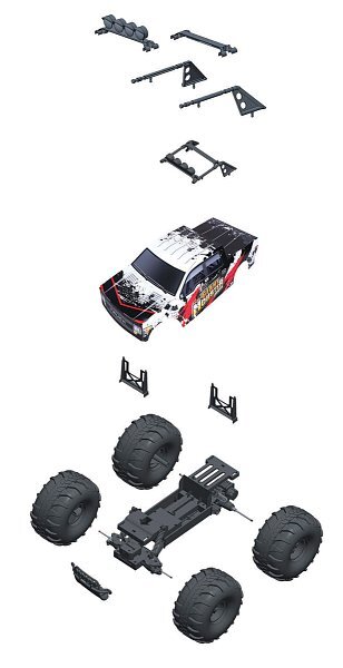 Maisto RC - 23´´ Giant Wheel Offroad, biele