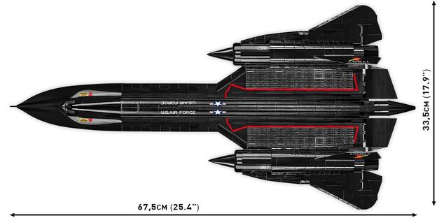 Cobi Lockheed SR-71 Blackbird, 1:48, 1330 k, 1 f