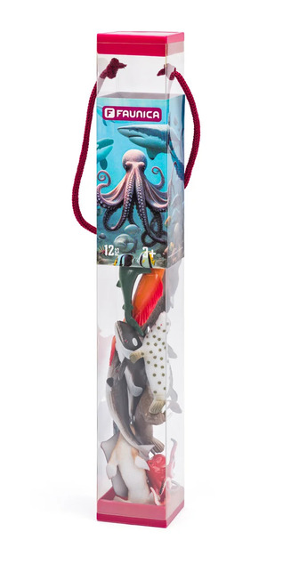 Faunica Zvířátka figurky v tubě - Oceán 12 figurek