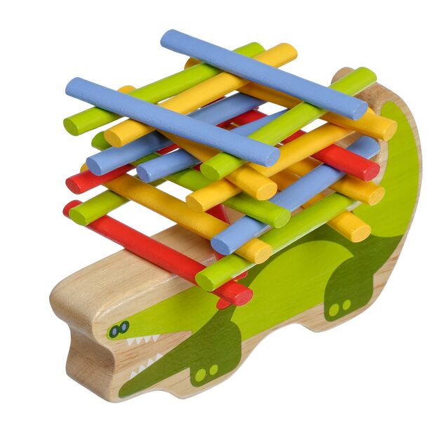 Lucy &amp; Leo 191 Krokodil - Holz-Balancespiel 41 Teile