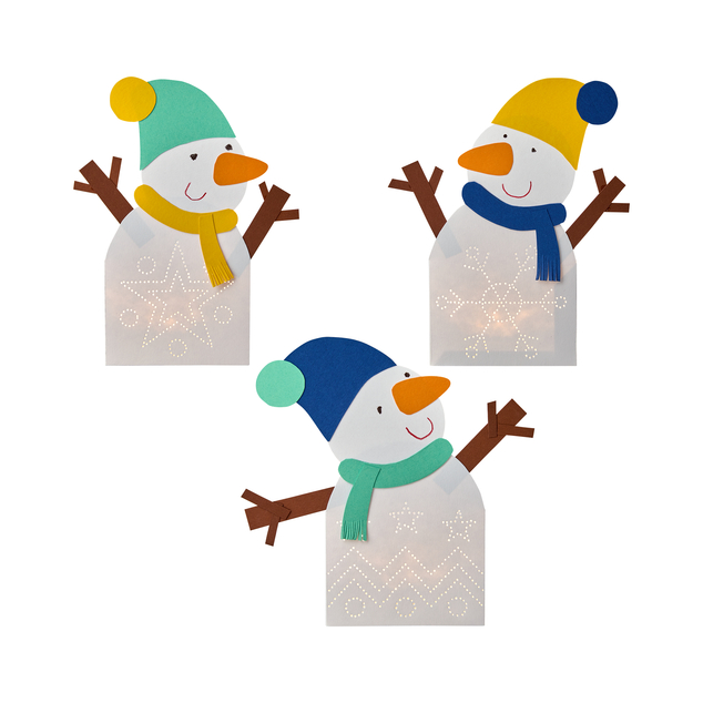 Haba Set creativo Primo perforare la carta Pupazzo di neve