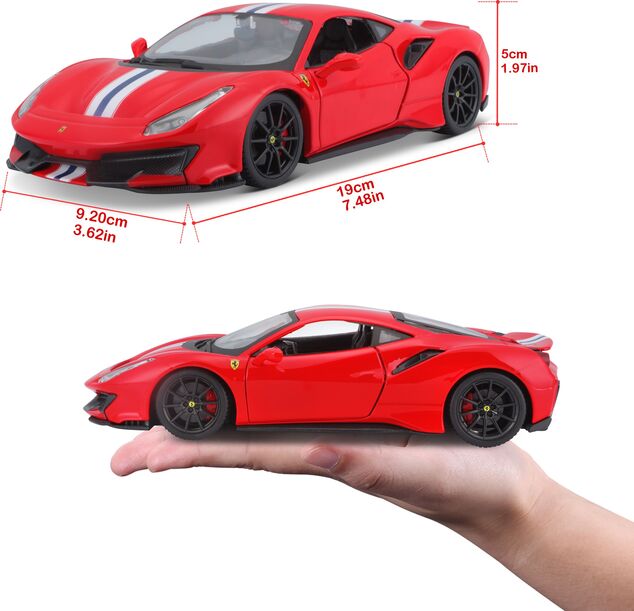 Bburago 1:24 Ferrari  TOP 488 Pista (red)