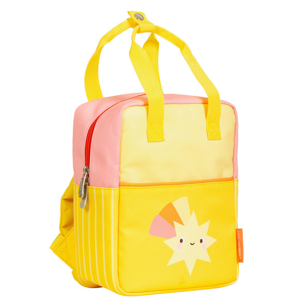 A Little Lovely Company – kleiner quadratischer Rucksack – Komet