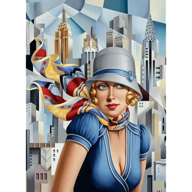 Trefl Drevené puzzle 200 - Leto v meste