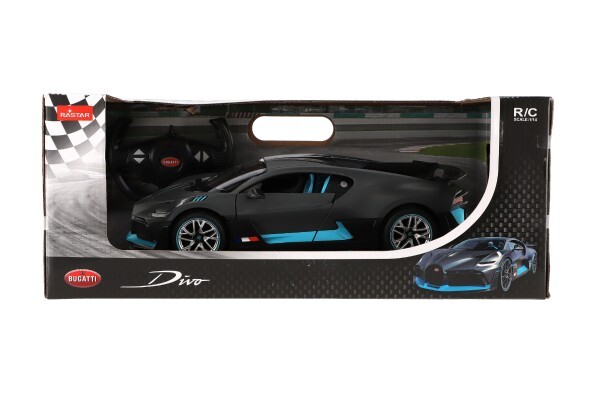 Auto RC Bugatti Divo RASTAR šedé plast 32 cm 2,4 GHz na diaľk. ovládanie na batérie