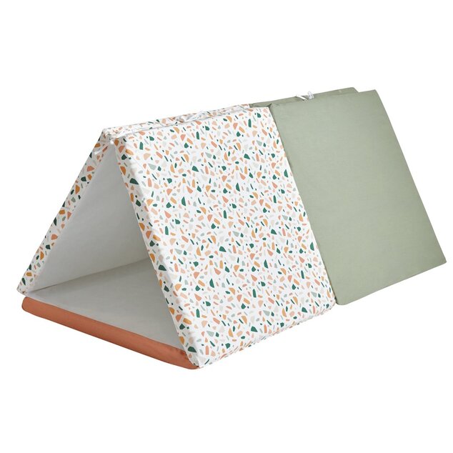 Tappetino da gioco pieghevole imbottito per bambini 5 in 1, Terazzo