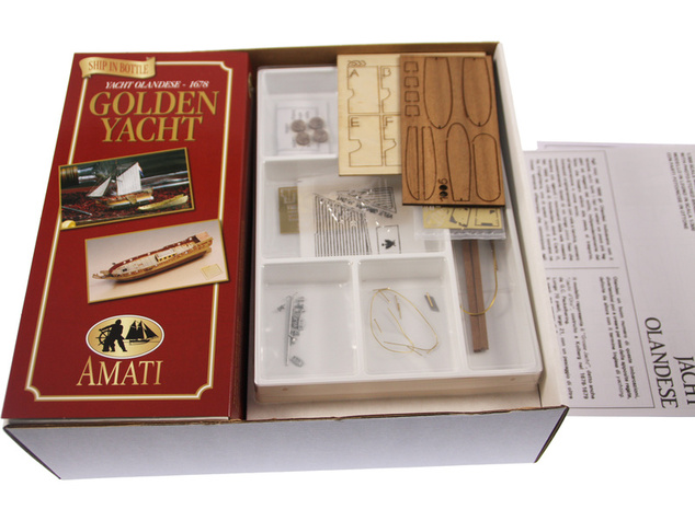 AMATI Golden Yacht 1:300 kit do fľaše