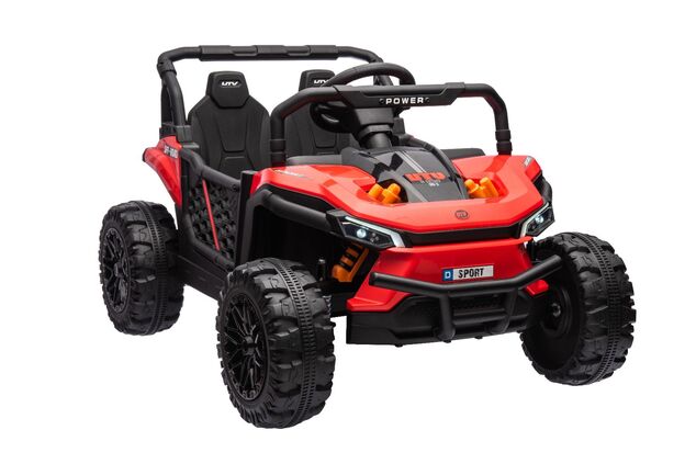 Elektrické autíčko UTV Small 12V, červené, Pohon zadných kolies, 12V batéria