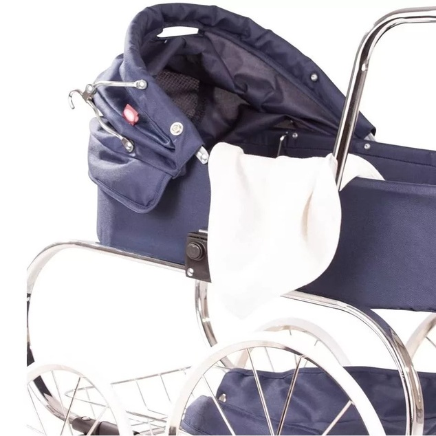 Götz klassischer Puppenwagen dunkelblau