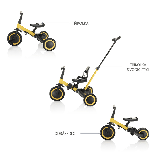 Trojkolka 3v1, Coral Pink
