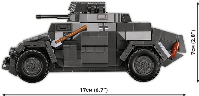 Cobi II WW Sd.Kfz. 222, 1:28, 502 k, 1 f