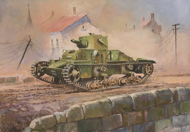 Wargames (WWII) танк 6191 - Британски лек танк "Matilda Mk I" (1:100)