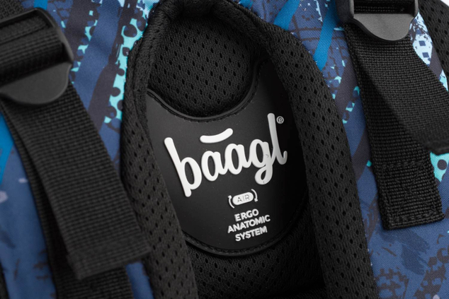 BAAGL SADA 3 Skate Strukturen: Rucksack, Umhängetasche, Tasche