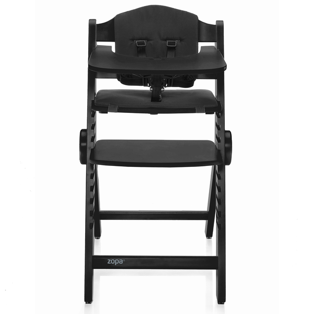 Drevená jedálenská stolička Clipp &amp; Clapp, Black