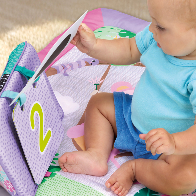 BRIGHT STARTS Tapis de jeu pour le développement moteur et sensoriel Treetop Bloom™, 0m+