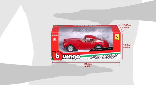Bburago 1:24 Ferrari 250 GT Berlinetta Rot