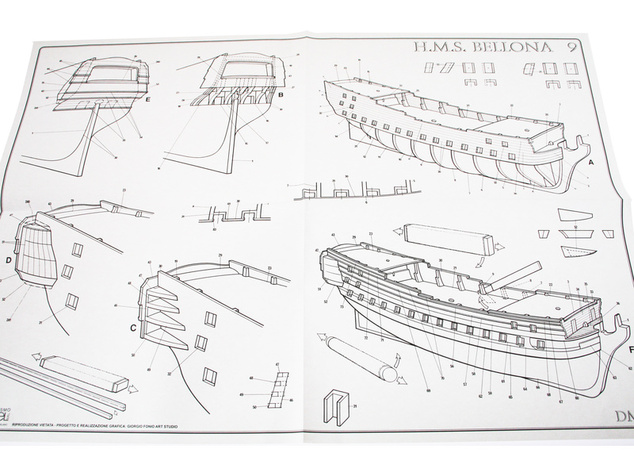 COREL HMS Bellona 1760 1:100 kit