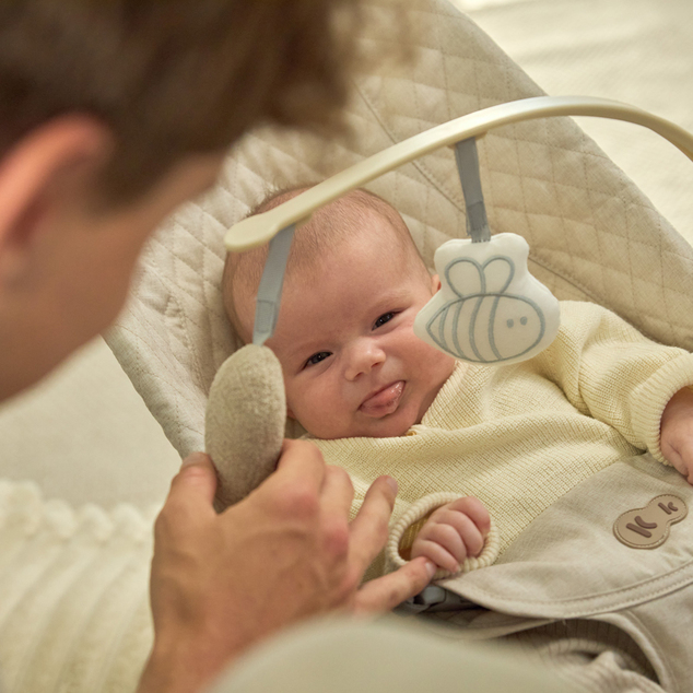 KINDERKRAFT Wippe Mimi Light grau, bis 9 kg