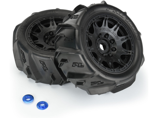 Pro-Line koleso 5.7", pneu Dumont Sand/Snow, disk Raid H24 (2)